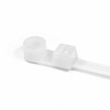 HellermannTyton T120MR9H4 Screw-Mount Cable Tie, 15.6" Long, #1/4 Screw, 4.02" Max Bundle Dia, 120lb, PA66, Natural, 500/bag