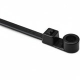 HellermannTyton T50ML0M4 Screw-Mount Cable Tie, 15.4" Long, #10 Screw, 4.0" Max Bundle Dia, 50lb, PA66, Black, 1000/pkg