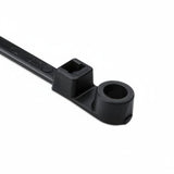HellermannTyton T50MR0HSM4 Screw-Mount Cable Tie, 8.5" Long, #10 Screw, 1.8" Max Bundle Dia, 50lb, PA66, Natural, 1000/pkg
