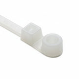HellermannTyton T50ML9M4 Screw-Mount Cable Tie, 15.4" Long, #10 Screw, 4.0" Max Bundle Dia, 50lb, PA66, Natural, 1000/pkg