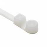 HellermannTyton T50ML9C2 Screw-Mount Cable Tie, 15.4" Long, #10 Screw, 4.0" Max Bundle Dia, 50lb, PA66, Natural, 100/pkg
