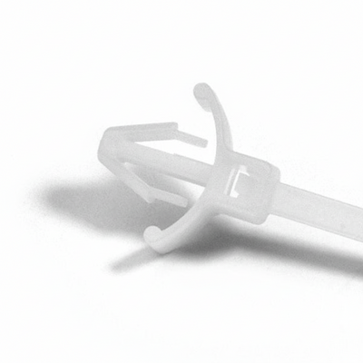4" 18lb Natural Push Mount Cable Ties With Wings 100/bag Part # PM4-18-9C-WW