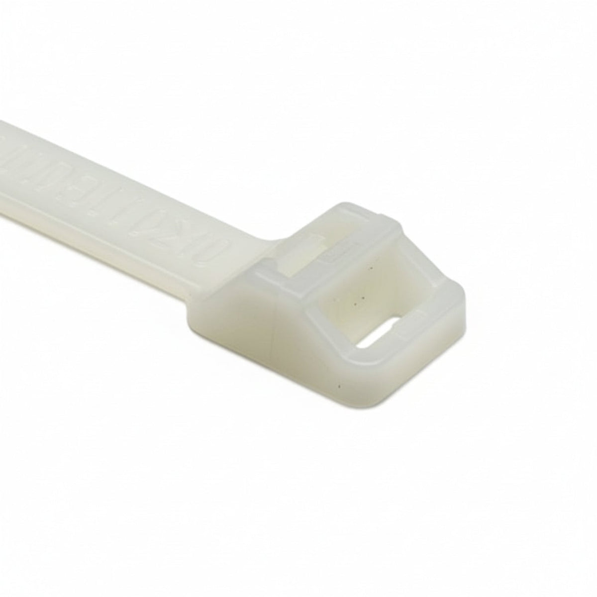 HellermannTyton RT250R9X2 Releasable Cable Tie, Release Tab, 20.3" Long, 250lb Tensile Strength, PA66, Natural, 25/pkg