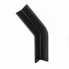HellermannTyton 133-01480 Mini-Channel, 1.52" Long, 45-Degree Angle, Small, PPT20, Black, 4000/pkg