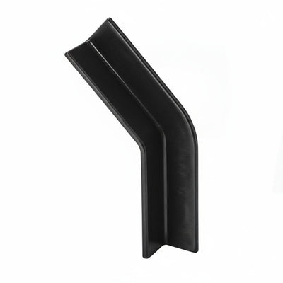 HellermannTyton 133-01480 Mini-Channel, 1.52" Long, 45-Degree Angle, Small, PPT20, Black, 4000/pkg