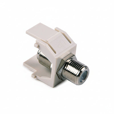 HellermannTyton FINSERT-FW F Connector Module, Office White, 1/pkg