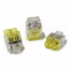 HellermannTyton 148-90036 HelaCon Plus Mini, Push-In Style Wire Connector, Double Spring, 2-Port, (PC), Yellow, 150/pkg