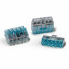 HellermannTyton 148-90039 HelaCon Plus Mini, Push-In Style Wire Connector, Double Spring, 5-Port, (PC), Blue, 75/pkg