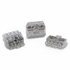 HellermannTyton 148-90050 HelaCon Plus Mini, Push-In Style Wire Connector, Double Spring, 4-Port, (PC), Clear, 300/pkg