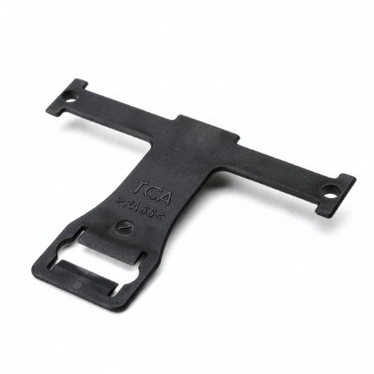 HellermannTyton 151-00016 Standoff Stud Mount Tape Clip Long 2.17" Weld Stud Mnt .2" PA66HIRHS Black 1000/pkg