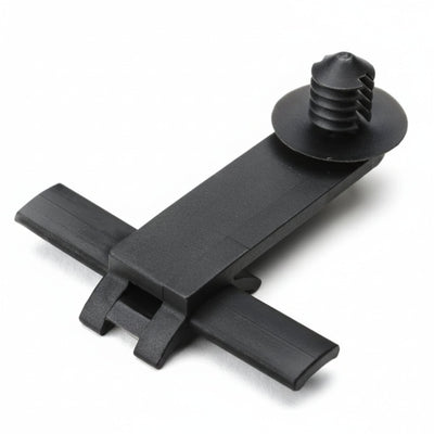 HellermannTyton 151-00080 Standoff Bundling Clip, 1.7" Long, .25"–.28" Panel Thickness, PA66HS, Black, 500/pkg