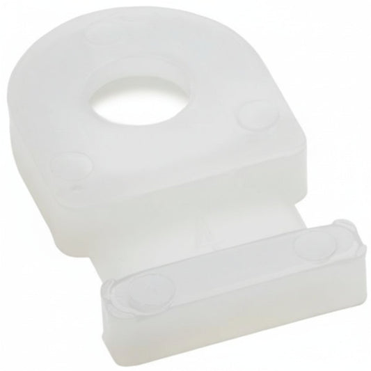 HellermannTyton MB29M4 Cable Tie Anchor Mount, .81" x .49", .193" Hole Dia, .18" Max Tie Width, PA66, Natural, 1000/pkg