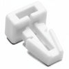 HellermannTyton TM1SF10M4 Push-Button Cable Tie Mount, .25" Hole Dia, .13" Max Panel, .2" Max Tie Width, PA66, White, 1000/pkg