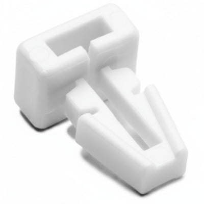 HellermannTyton TM1SF10M4 Push-Button Cable Tie Mount, .25" Hole Dia, .13" Max Panel, .2" Max Tie Width, PA66, White, 1000/pkg