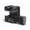HellermannTyton 151-01566 Wedge Clip, 0.16"–0.35" Panel Thickness, PA66HSGF, Black, 200/bag
