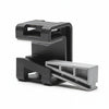 HellermannTyton 151-01567 Wedge Clip, 0.31"–0.51" Panel Thickness, PA66HSGF30, Black/Gray, 200/bag