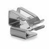 HellermannTyton 151-02189 Low Profile 90° Metal Edge Clip, 1.5–2.0mm Panel Thickness, 6–6.2mm Cable Range, SS304, 100/bag
