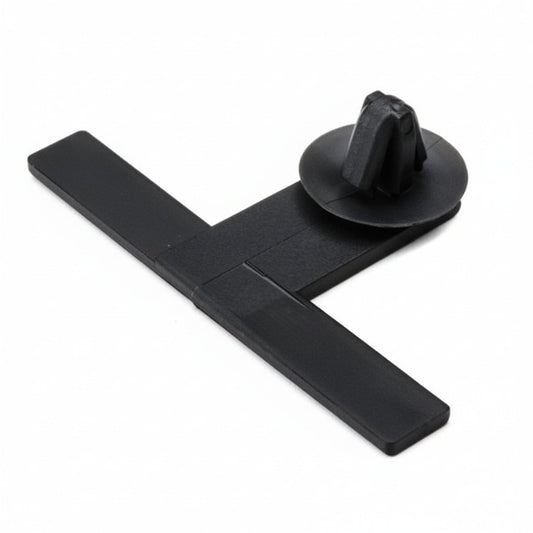 HellermannTyton 151-02600 Standoff Bundling Clip, 2.0" Long, .03"–.06" Panel Thickness, PA66, Black, 100/pkg