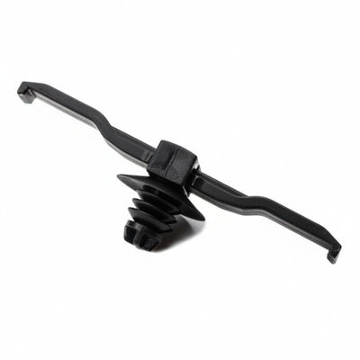 HellermannTyton 151-02901 Bundling Clip with Fir Tree, 2.1" Long, 0.02 - 0.08" Panel Thickness, PA66, Black, 500/pkg