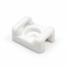 HellermannTyton CTM110M4 Cable Tie Anchor Mount, .58" x .37", .19" Hole Dia, .2" Max Tie Width, PA66, White, 1000/pkg