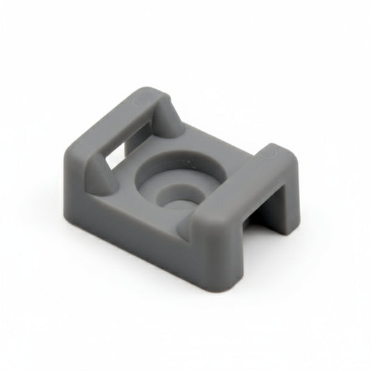 HellermannTyton CTM20M4 Cable Tie Anchor Mount, .86" x .61", .18" Hole Dia, .31" Max Tie Width, PA66, Black, 1000/pkg