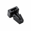 HellermannTyton TM1SF0C2 Push-Button Cable Tie Mount, .25" Hole Dia, .13" Max Panel, .2" Max Tie Width, PA66, Black, 100/pkg