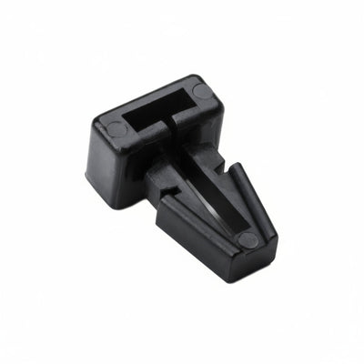 HellermannTyton TM1SF0C2 Push-Button Cable Tie Mount, .25" Hole Dia, .13" Max Panel, .2" Max Tie Width, PA66, Black, 100/pkg