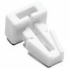 HellermannTyton TM1SF10C2 Push-Button Cable Tie Mount, .25" Hole Dia, .13" Max Panel, .2" Max Tie Width, PA66, White, 100/pkg