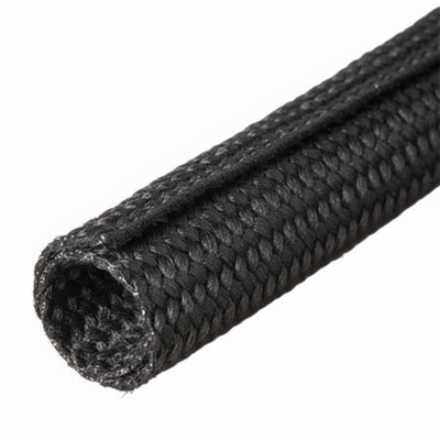 1” Black Techflex Grip Wrap Expandable Braided Sleeving with Hook and Loop Closure 25ft