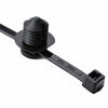 HellermannTyton 156-00092 2-Piece Cable Tie/Fir Tree Mount, 12"L, .38"–.39" Mounting Hole, 50lb, PA66HS, Black, 500/pkg