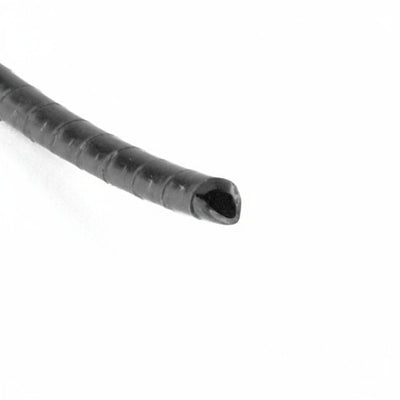 HellermannTyton 2NFP0C Spiralwrap Protective Sheathing, .25" Diameter, PE, Black, 100 ft/roll