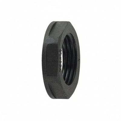 HellermannTyton 166-90018 HelaGuard Non-Metallic Locknut, NPT Thread, 0.38" Dia, PA66, Black, 10/pkg