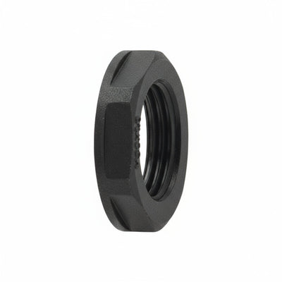 HellermannTyton 166-90021 HelaGuard Non-Metallic Locknut, NPT Thread, 1.00" Dia, PA66, Black, 10/pkg