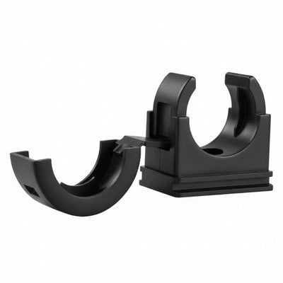 HellermannTyton 166-90178 HelaGuard PACC Conduit Clip, 0.38" Dia, PA66, Black, 10/pkg