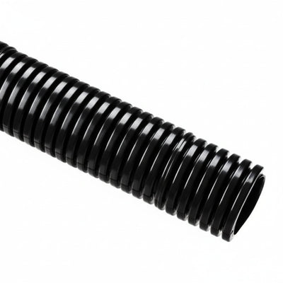 HellermannTyton 166-90194 HelaGuard Non-Metallic Conduit, Std. Weight, 1.25" Dia, Nylon PA6, Black, 50 ft/reel
