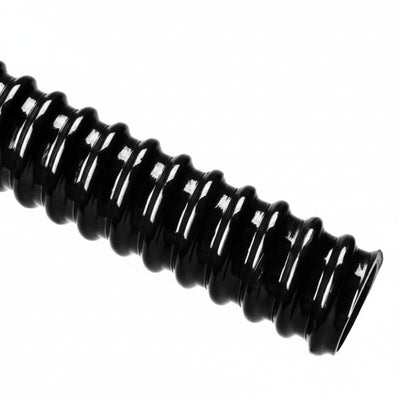 HellermannTyton 166-90222 HelaGuard SR PVC Tubing, Smooth Bore, Spiral Cover, Std Wt, 0.75" Dia, Bk, 100 ft/Std. Reel