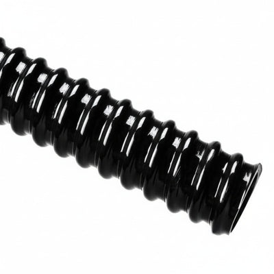 HellermannTyton 166-90223 HelaGuard SR PVC Tubing, Smooth Bore, Spiral Cover, Std Wt, 1.00" Dia, Bk, 100 ft/Std. Reel