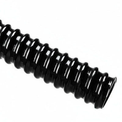 HellermannTyton 166-90224HelaGuard SR PVC Tubing, Smooth Bore, Spiral Cover, Std Wt, 1.25" Dia, Bk, 100 ft/Std. Reel