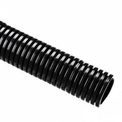 HellermannTyton 166-90270 HelaGuard Non-Metallic Conduit, Std. Weight, 0.38" Dia, Nylon PA6 Slit, Black, 100 ft/Std. Reel