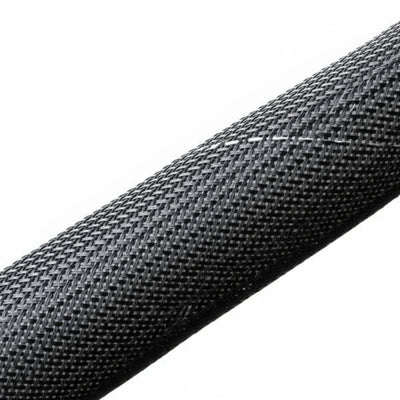 HellermannTyton 170-03120 Braided Sleeving, Expandable, Fray Resistant, Flame Retardant, 1" Dia, PET, Black, 250 ft/bulk reel