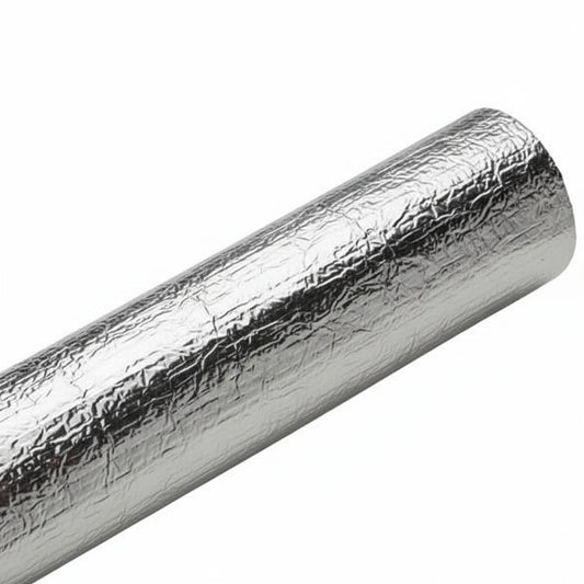 HellermannTyton 170-03065 Braided Sleeving, Aluminum Laminated Fiberglass, 1.75" Dia, AL/GF, Silver, 50 ft/reel