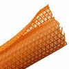 HellermannTyton 170-03085 Braided Sleeving, Split Wrap, 1" Dia, PET, Orange, 100 ft/bulk reel