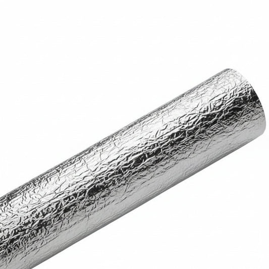 HellermannTyton 170-03097 Braided Sleeving, Aluminum Laminated Fiberglass, 2.5" Dia, AL/GF, Silver, 50 ft/reel