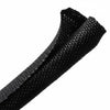 HellermannTyton 170-03182 Braided Sleeving, Split Wrap, .5" Dia, PET, Black, 300 ft/bulk reel