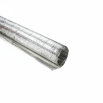 HellermannTyton 170-03194 Braided Wrap, Aluminum Laminated Fiberglass, 4' Long Stick, .75" Dia, AL/GF, Silver, 15/box