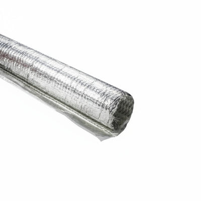 HellermannTyton 170-03195 Braided Wrap, Aluminum Laminated Fiberglass, 4' Long Stick, 1" Dia, AL/GF, Silver, 9/box