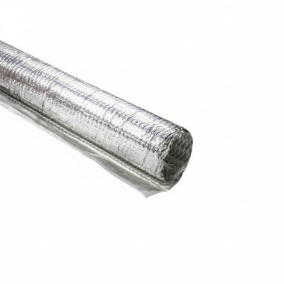 HellermannTyton 170-03197 Braided Wrap, Aluminum Laminated Fiberglass, 4' Long Stick, 1.5" Dia, AL/GF, Silver, 4/box