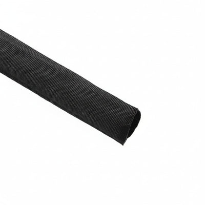 HellermannTyton 170-03205 Braided Sleeving, Heavy-Duty, 2" Dia, PA6, Black, 50 ft/reel