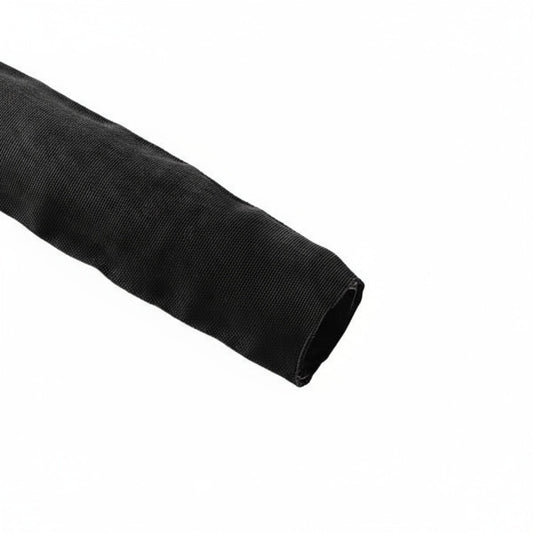 HellermannTyton 170-03207 Braided Sleeving, Heavy-Duty, 3" Dia, PA6, Black, 25 ft/reel
