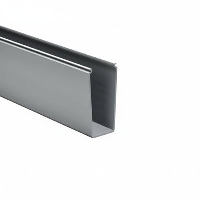 HellermannTyton 181-00245 Solid Wall Wiring Duct, 2" X 5", Non-Adhesive, PVC, Gray, 30ft/Box